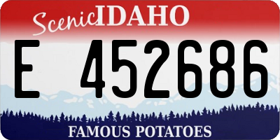 ID license plate E452686