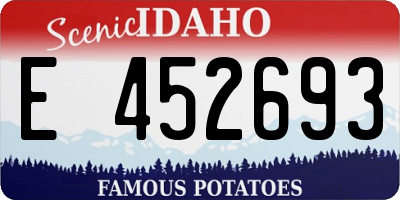 ID license plate E452693