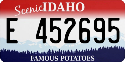ID license plate E452695