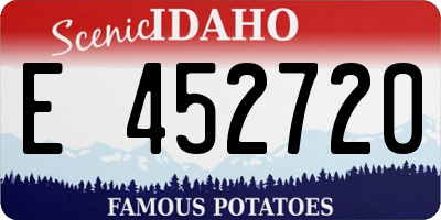 ID license plate E452720