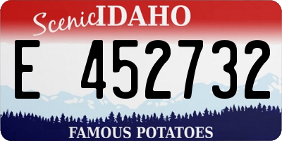 ID license plate E452732