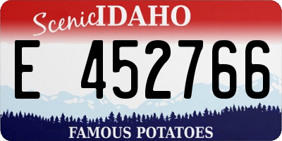 ID license plate E452766