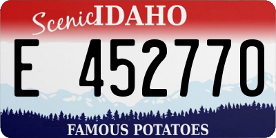 ID license plate E452770