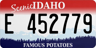 ID license plate E452779