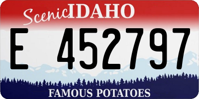 ID license plate E452797