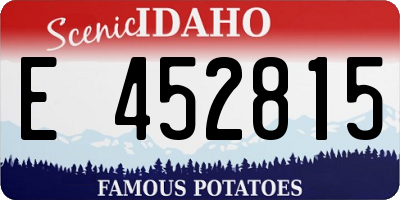 ID license plate E452815