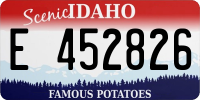 ID license plate E452826