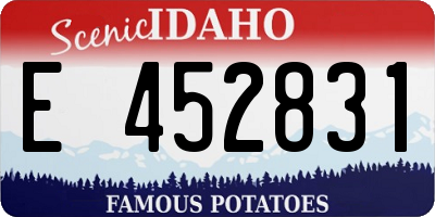 ID license plate E452831