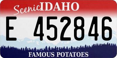 ID license plate E452846