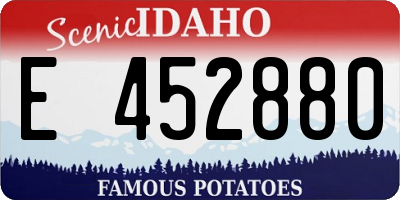 ID license plate E452880