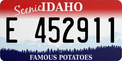 ID license plate E452911