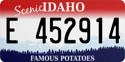 ID license plate E452914