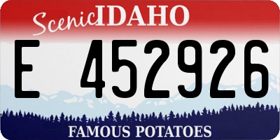 ID license plate E452926