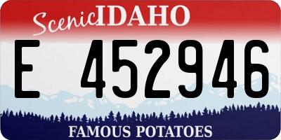 ID license plate E452946