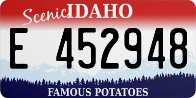 ID license plate E452948