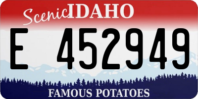 ID license plate E452949