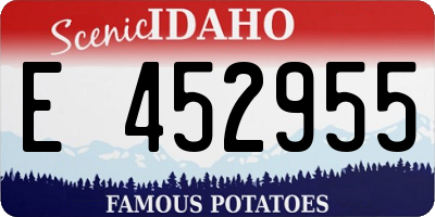 ID license plate E452955