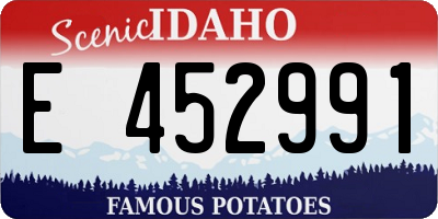 ID license plate E452991