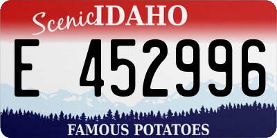 ID license plate E452996