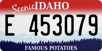 ID license plate E453079
