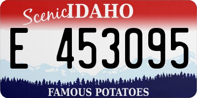 ID license plate E453095