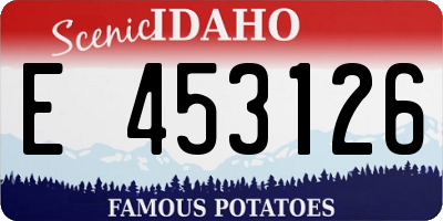 ID license plate E453126