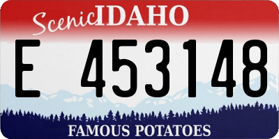 ID license plate E453148