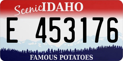 ID license plate E453176