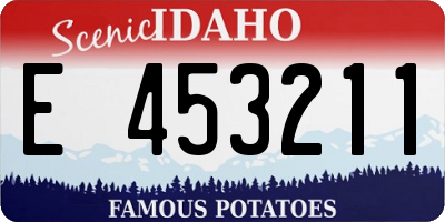 ID license plate E453211