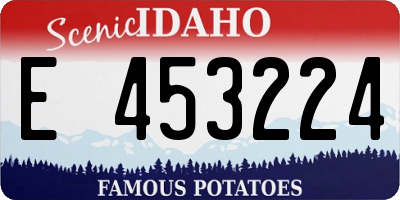 ID license plate E453224