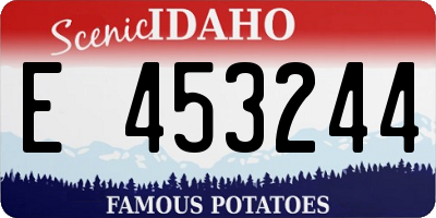 ID license plate E453244