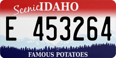 ID license plate E453264