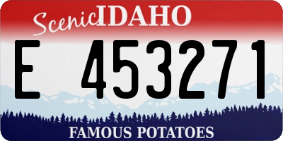 ID license plate E453271
