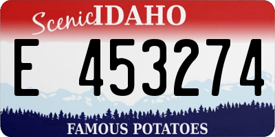 ID license plate E453274
