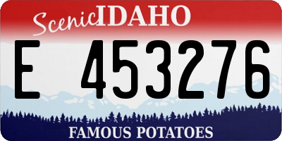 ID license plate E453276