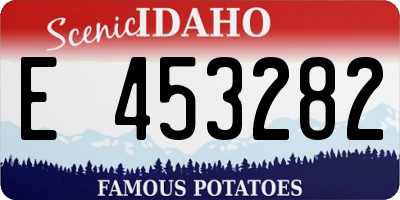 ID license plate E453282