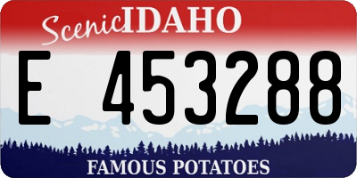ID license plate E453288