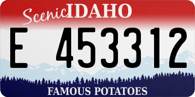 ID license plate E453312