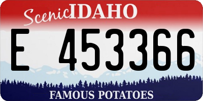 ID license plate E453366