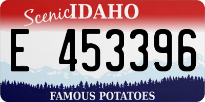 ID license plate E453396