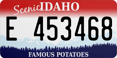 ID license plate E453468