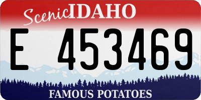 ID license plate E453469