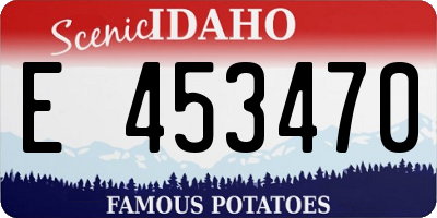 ID license plate E453470
