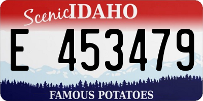ID license plate E453479