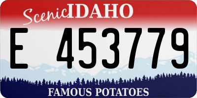ID license plate E453779