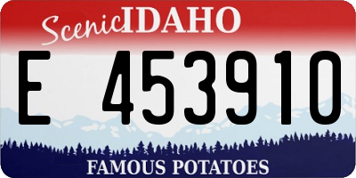 ID license plate E453910