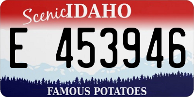 ID license plate E453946