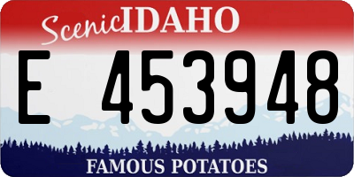 ID license plate E453948