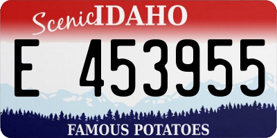 ID license plate E453955