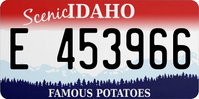 ID license plate E453966